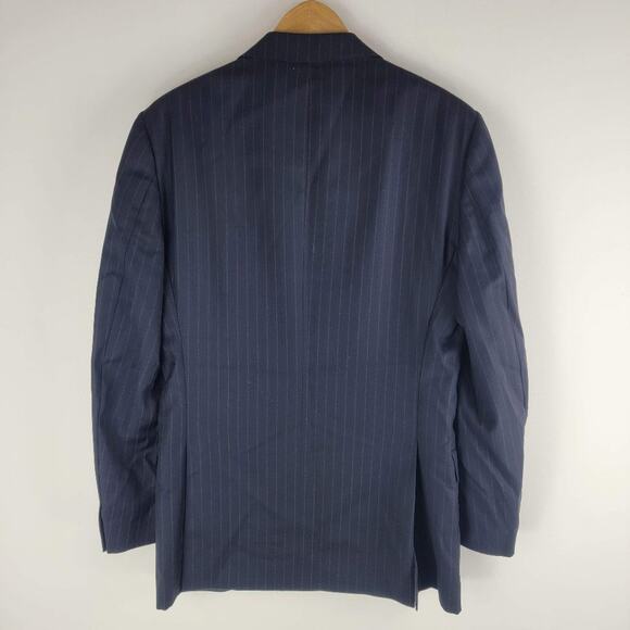 Ermenegildo Zegna City Wool Blazer Double Vent Black Size 52L/ US 42 - Picture 7 of 7